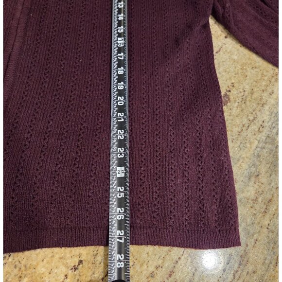 New! COVINGTON Sz 2X Sweater Zip Mock Neck Embroidered Flower Cuff Wool Blend - Picture 4 of 15